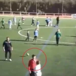 La imagen de la vergüenza en el futbol granadino: una madre abofetea al árbitro en un partido de alevines