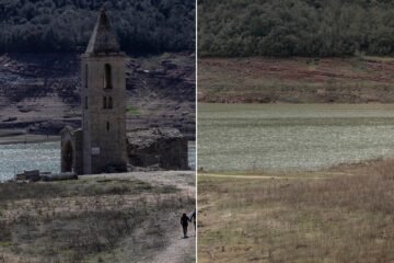 El antes y el después de los embalses catalanes tras la lluvia: las reservas crecen 12 puntos en solo una semana