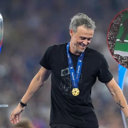 La hija fallecida de Luis Enrique, protagonista en la final: una camiseta con su imagen y el emotivo tifo de la afición del PSG