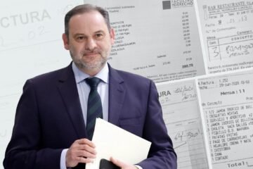 Los ‘tickets’ que Ábalos pasó al PSOE: una comida para nueve en Navidad, “un menú” de 332 euros y cenas en distintos sitios a la misma hora