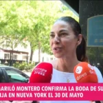 Mariló Montero confirma la boda de su hija en Nueva York: «Querían que fuera secreto»