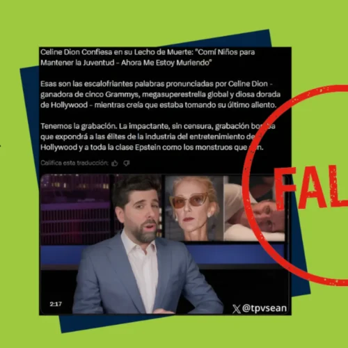 Céline Dion no ha confesado haber comido niños