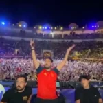 Así se vivió en pleno concierto de Antonio Orozco el segundo gol de España ante Bélgica: «No hay dinero para pagar esta experiencia»