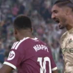 El gesto de Álvaro Valles ante Kylian Mbappé tras pararle el penalti: lo celebra en su cara y manda callar a Jude Bellingham