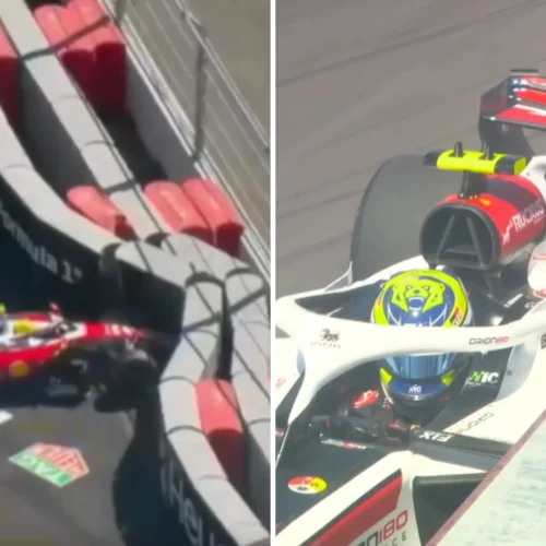 Así han sido los accidentes de Lewis Hamilton y Oliver Bearman en el circuito de Madring