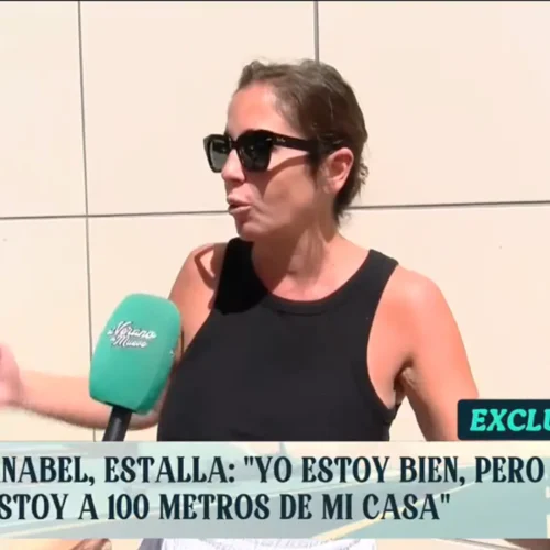 Anabel Pantoja corta en seco a la prensa camino de recoger a su hija: «No me vais a acompañar a la guardería»