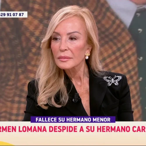 El emotivo mensaje de Carmen Lomana sobre la muerte de su hermano: «Nunca piensas que se va a ir tan pronto»